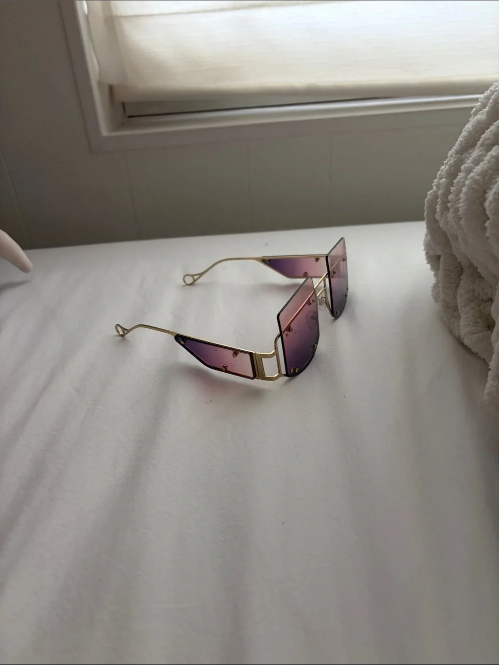 Vintage Purple and Gold Festival Sunglasses